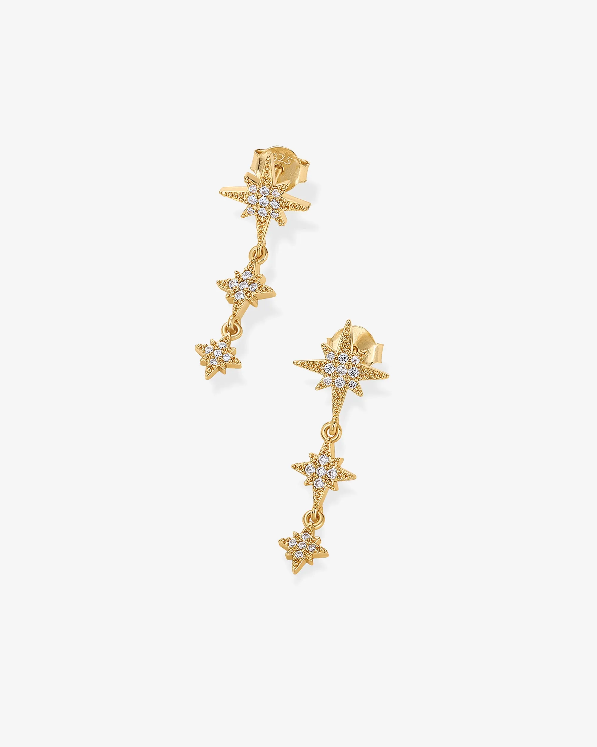 Multi Starburst Drop Earrings