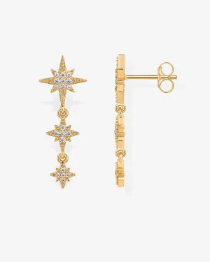Multi Starburst Drop Earrings
