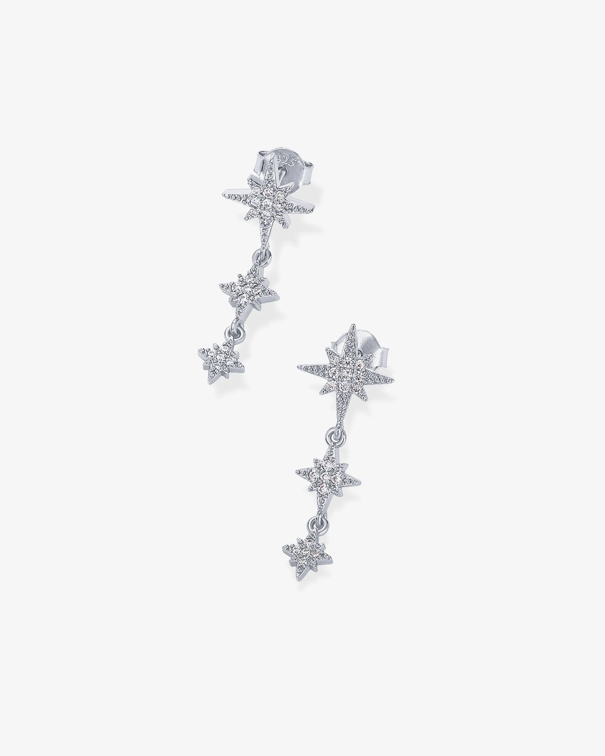 Multi Starburst Drop Earrings