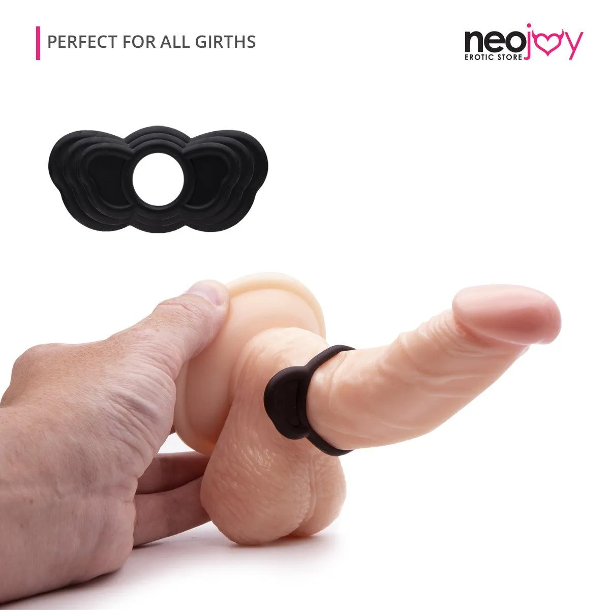 Neojoy Butterfly Elephant 3 Size Cock Ring to Enjoy a Longer Play Time