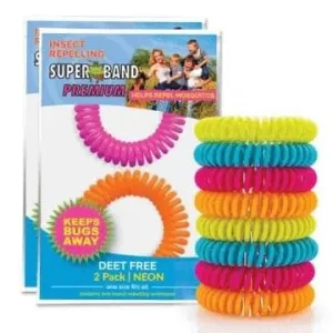 Neon Insect Repelling Bracelet 2 Pack