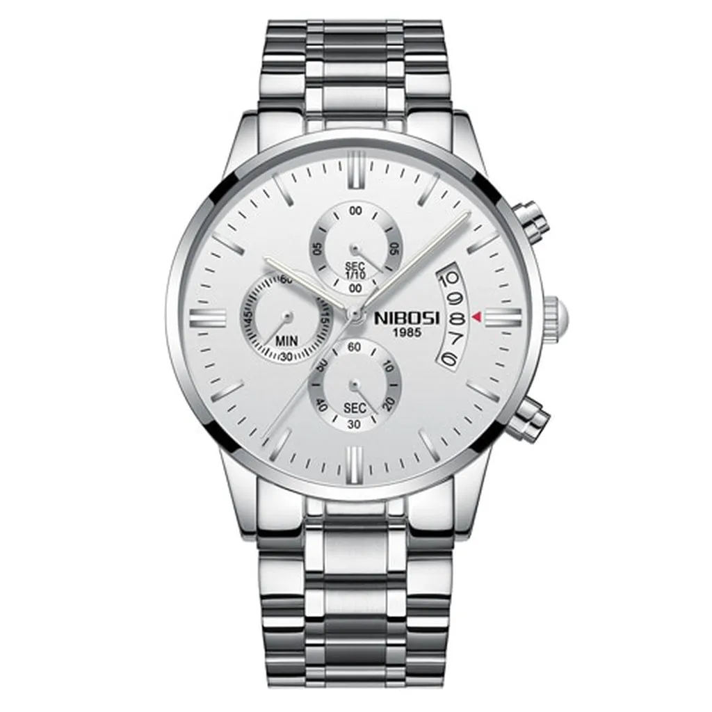 NIBOSI Watch Men Waterproof Casual Luxury Brand Quartz Military Sport Watch Business Clock Men's Wristwatches Relogio Masculino