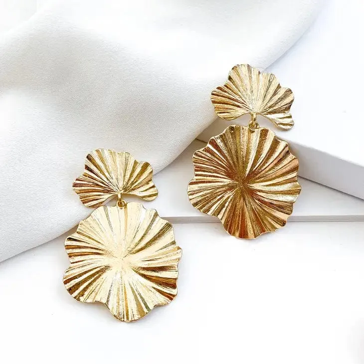 Nicholls Dali Drop Earrings-Gold