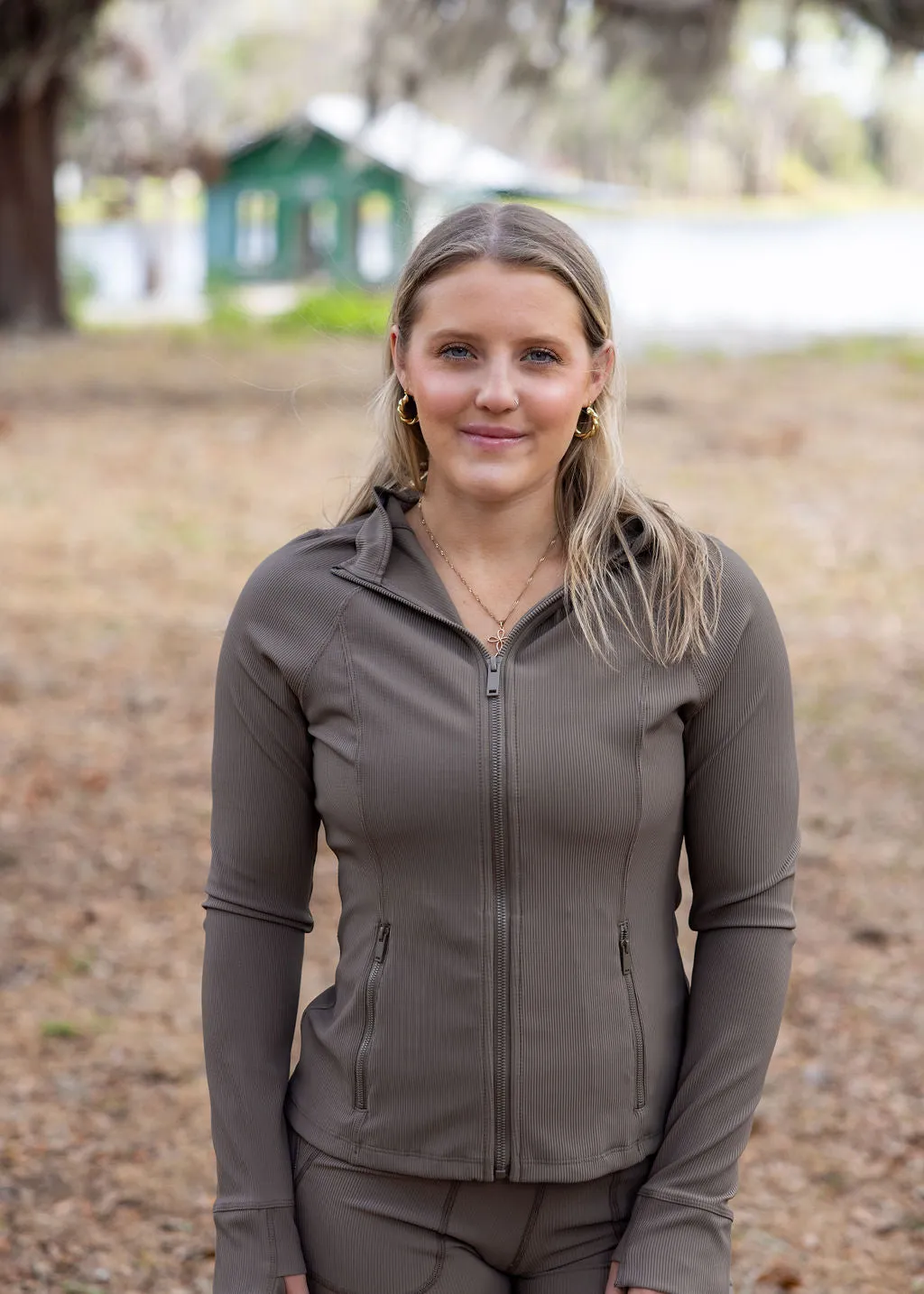 Nylon Ribbed Active Jacket
