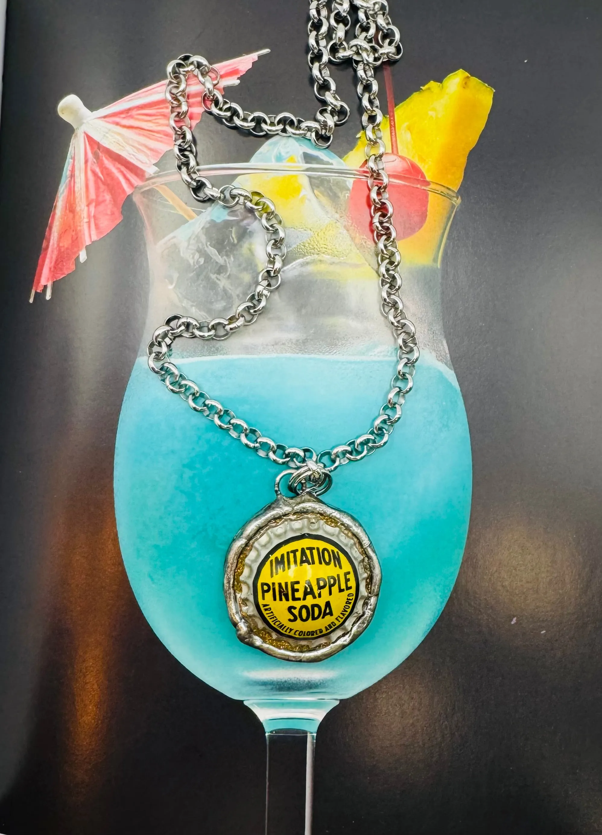 Oldie Bottle Cap Necklaces