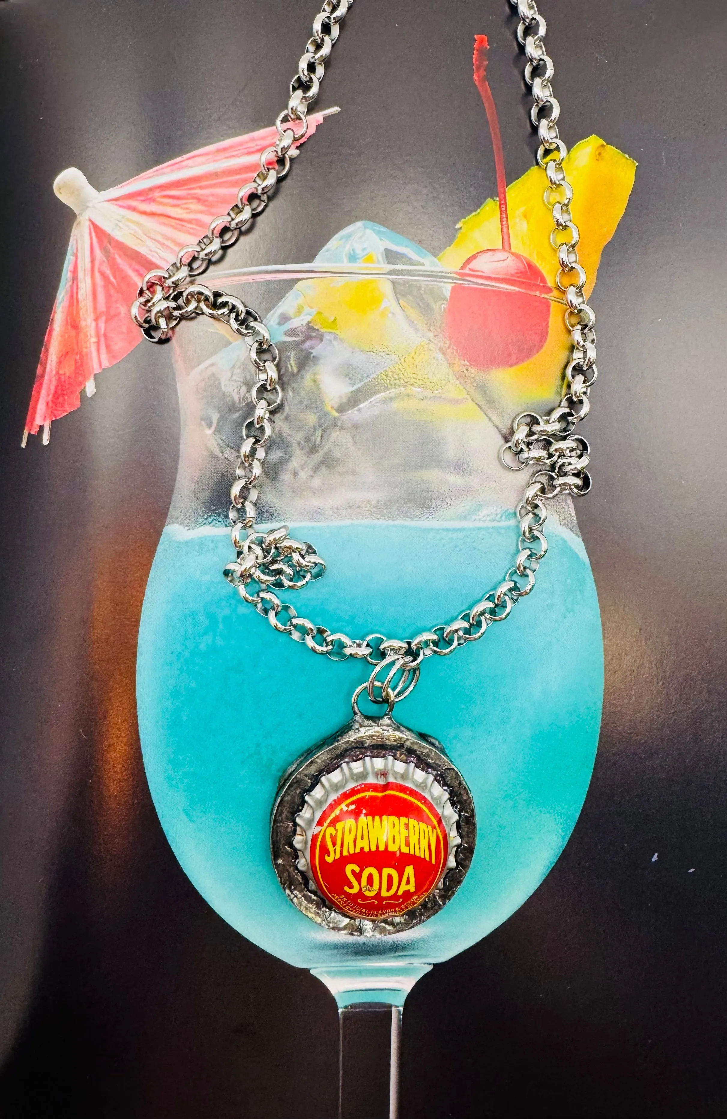 Oldie Bottle Cap Necklaces