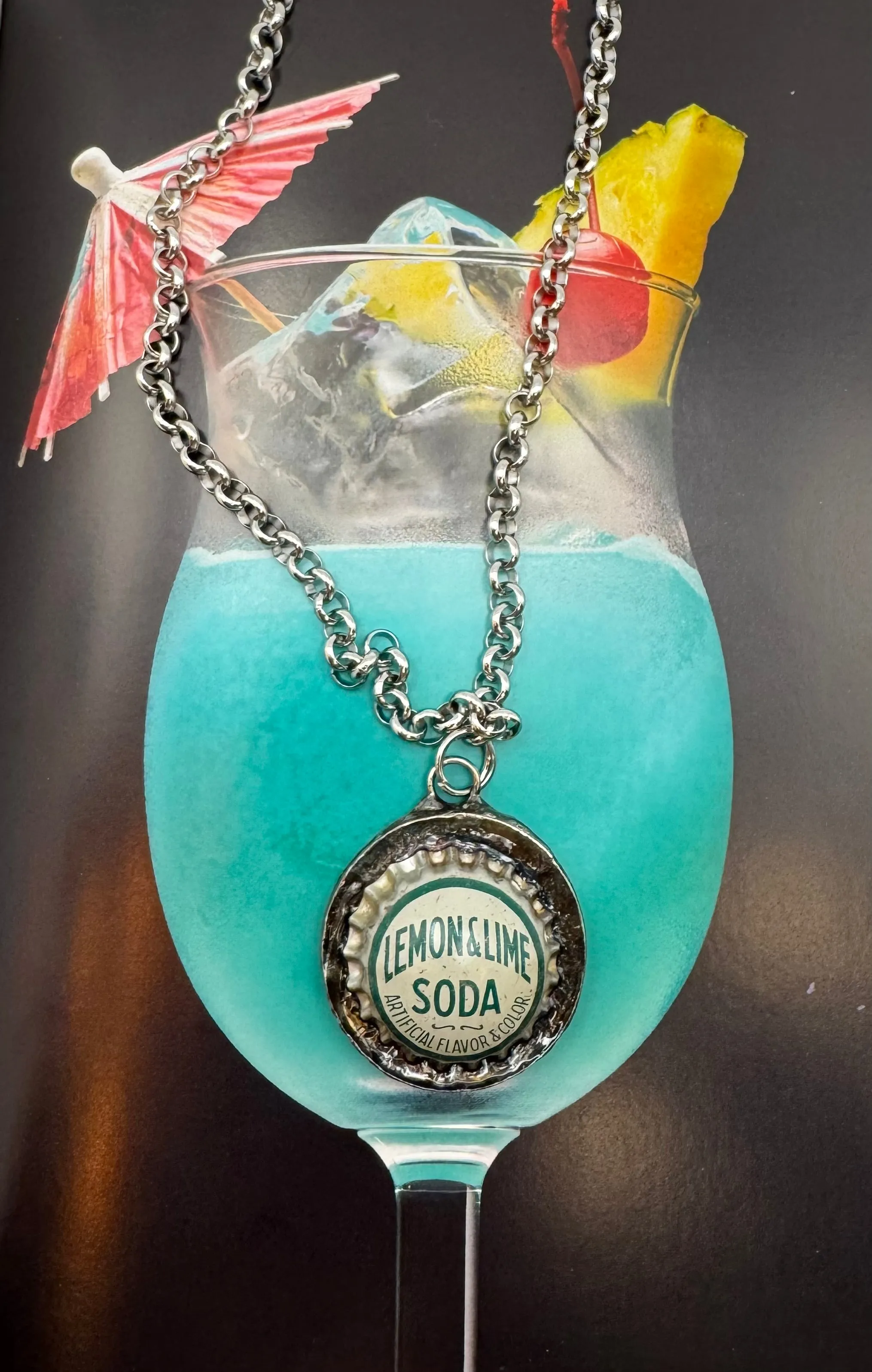 Oldie Bottle Cap Necklaces
