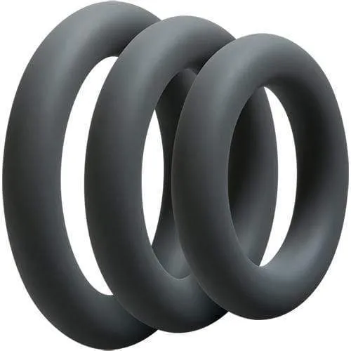 Optimale Set of 3 Thick Silicone Cock Rings