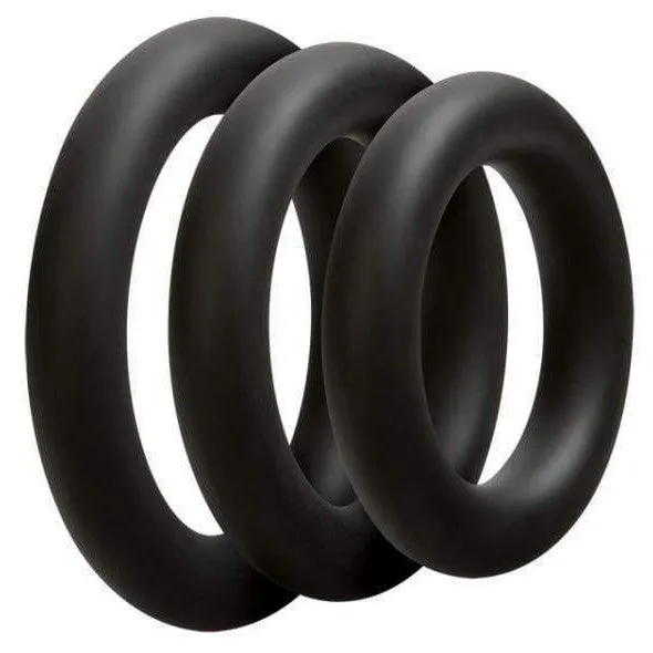 Optimale Set of 3 Thick Silicone Cock Rings