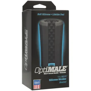 Optimale - Truskyn Silicone Stroker - Beaded -  Black