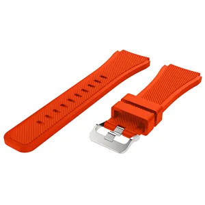 Orange Silicone Line Band for Samsung Watch