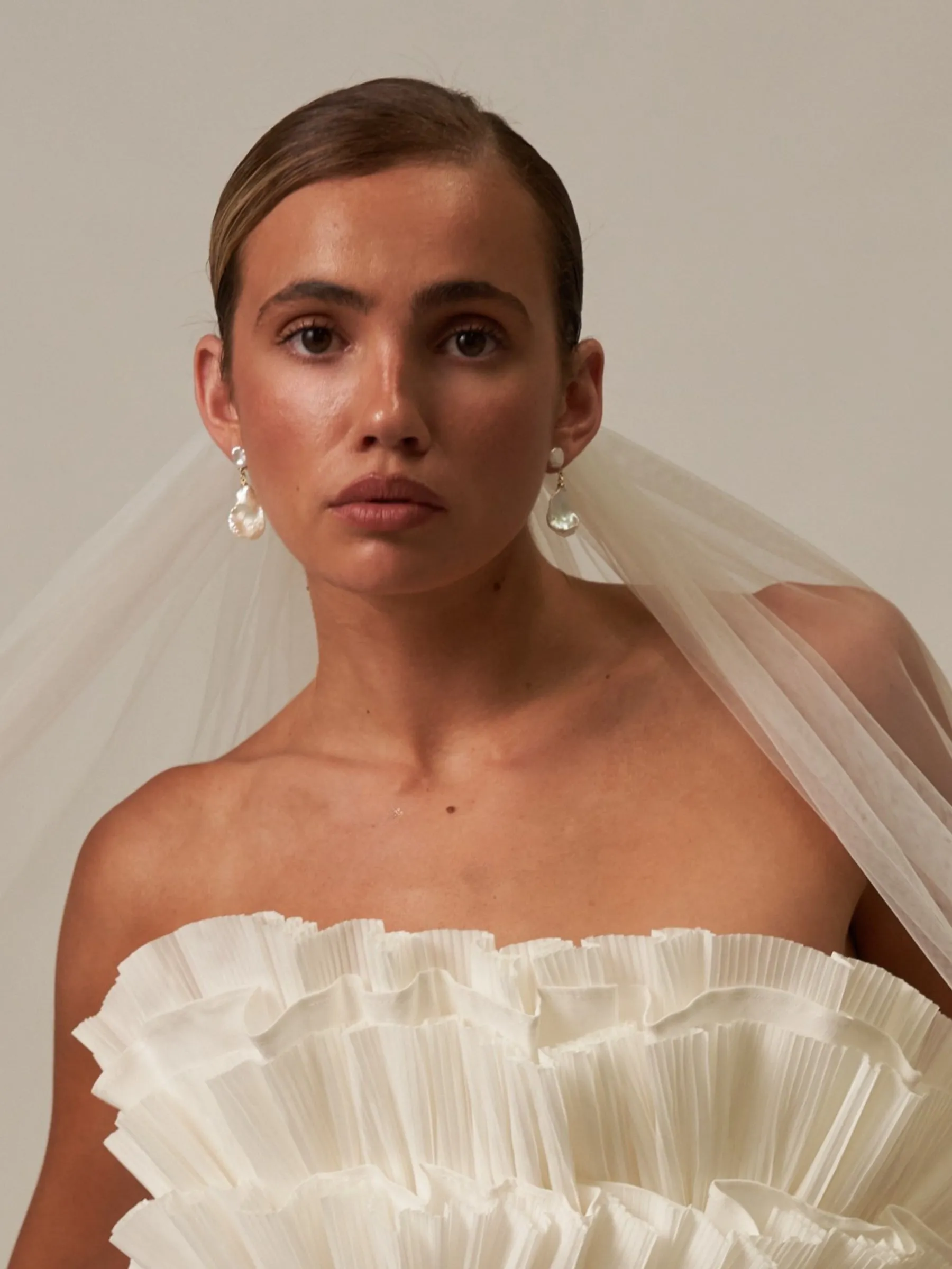Ottilie | Large Keshi Pearl Drop Earrings