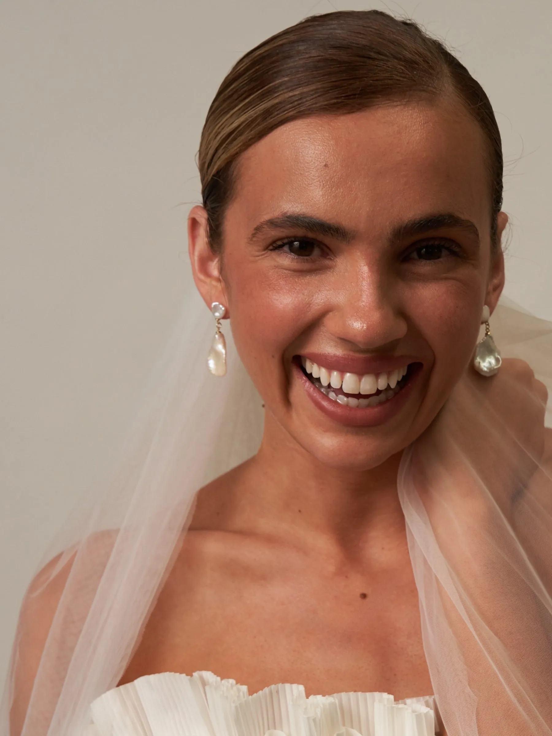 Ottilie | Large Keshi Pearl Drop Earrings