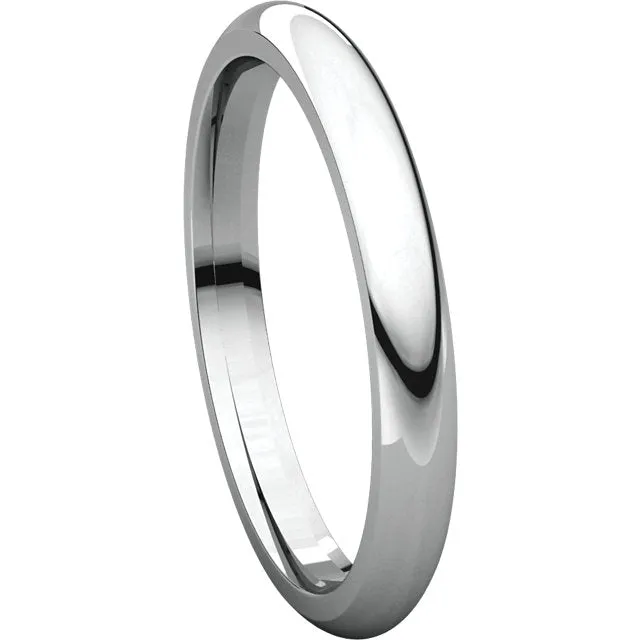 Palladium 2.5mm Comfort Fit Band, Size 4.5