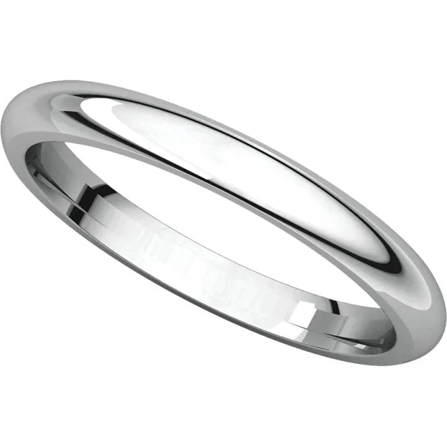 Palladium 2.5mm Comfort Fit Band, Size 4.5