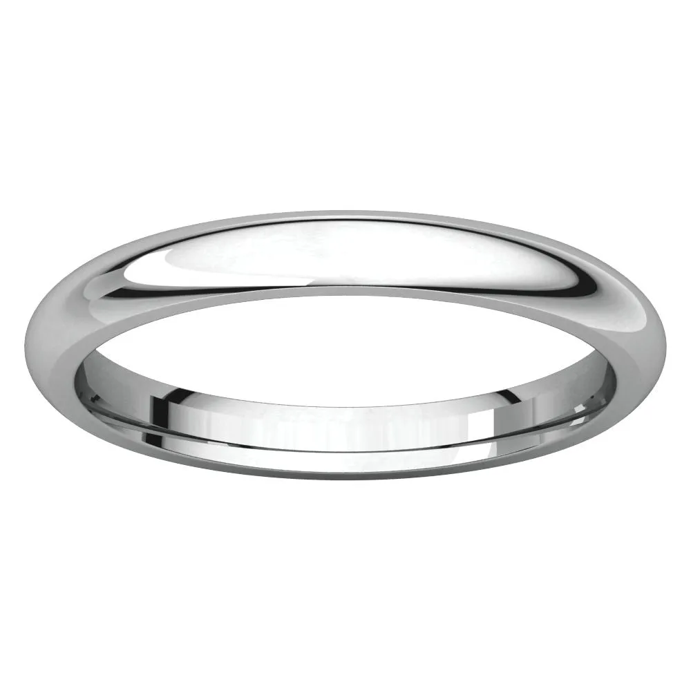 Palladium 2.5mm Comfort Fit Band, Size 4.5
