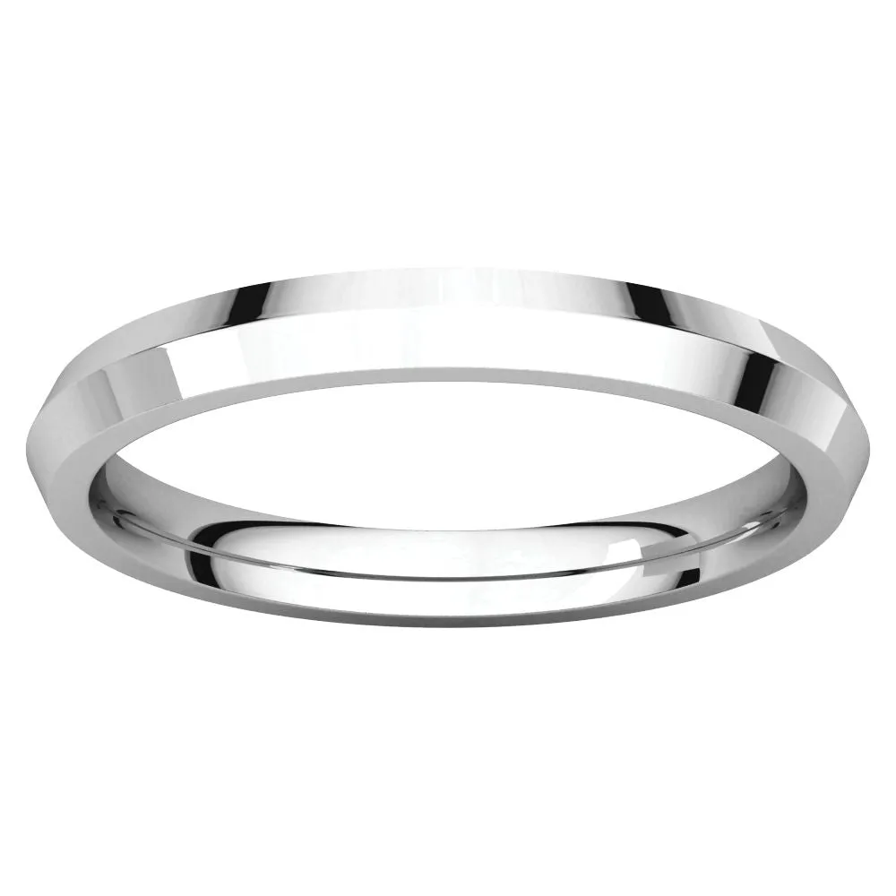 Palladium 2.5mm Knife Edge Comfort Fit Band, Size 5