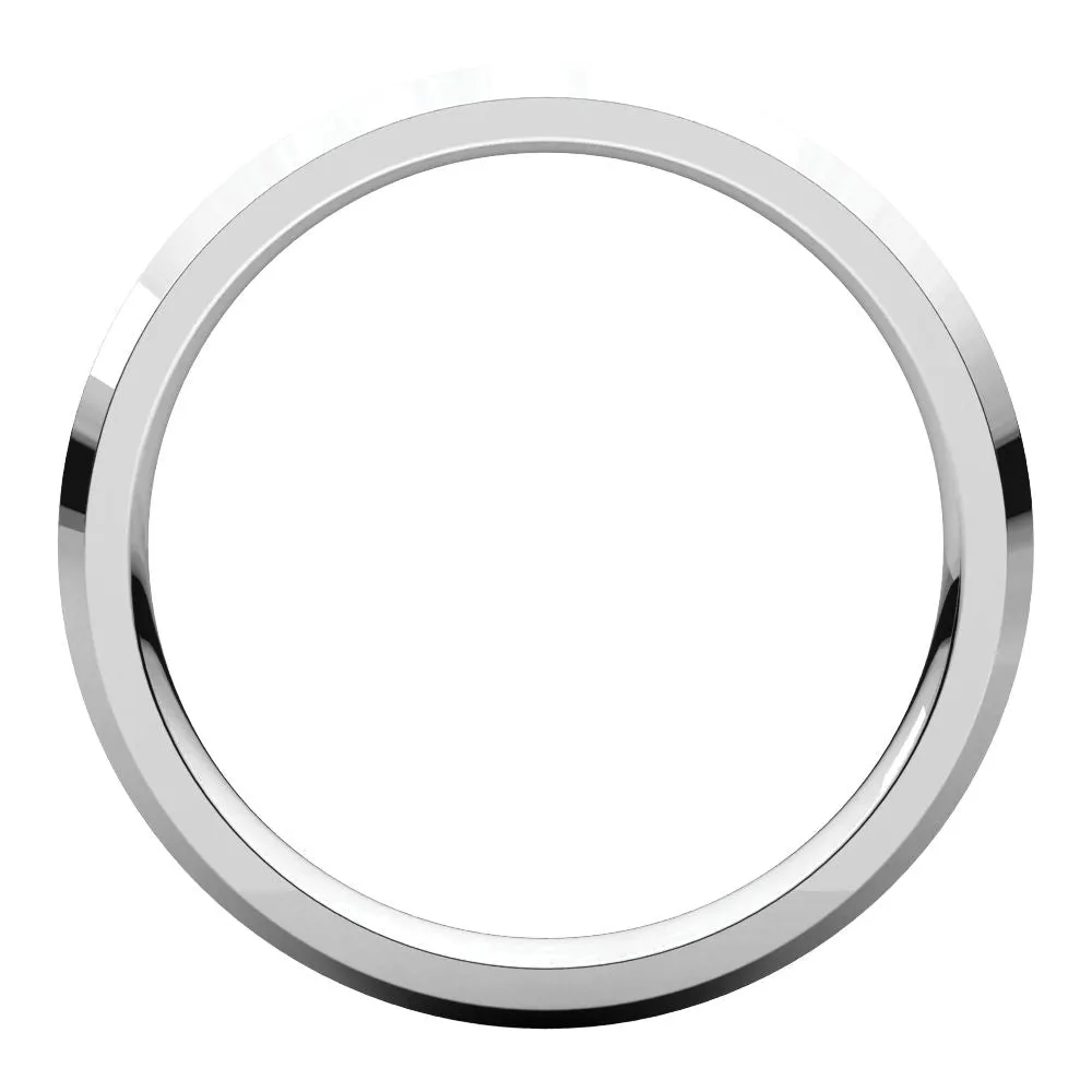 Palladium 2.5mm Knife Edge Comfort Fit Band, Size 5