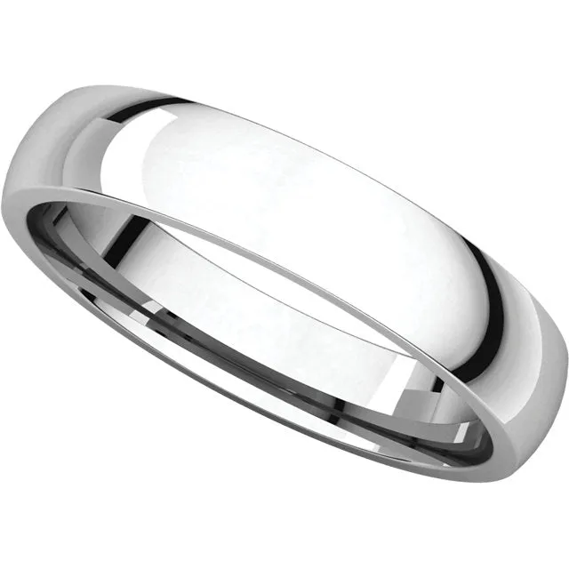 Palladium 4mm Light Comfort Fit Band, Size 9