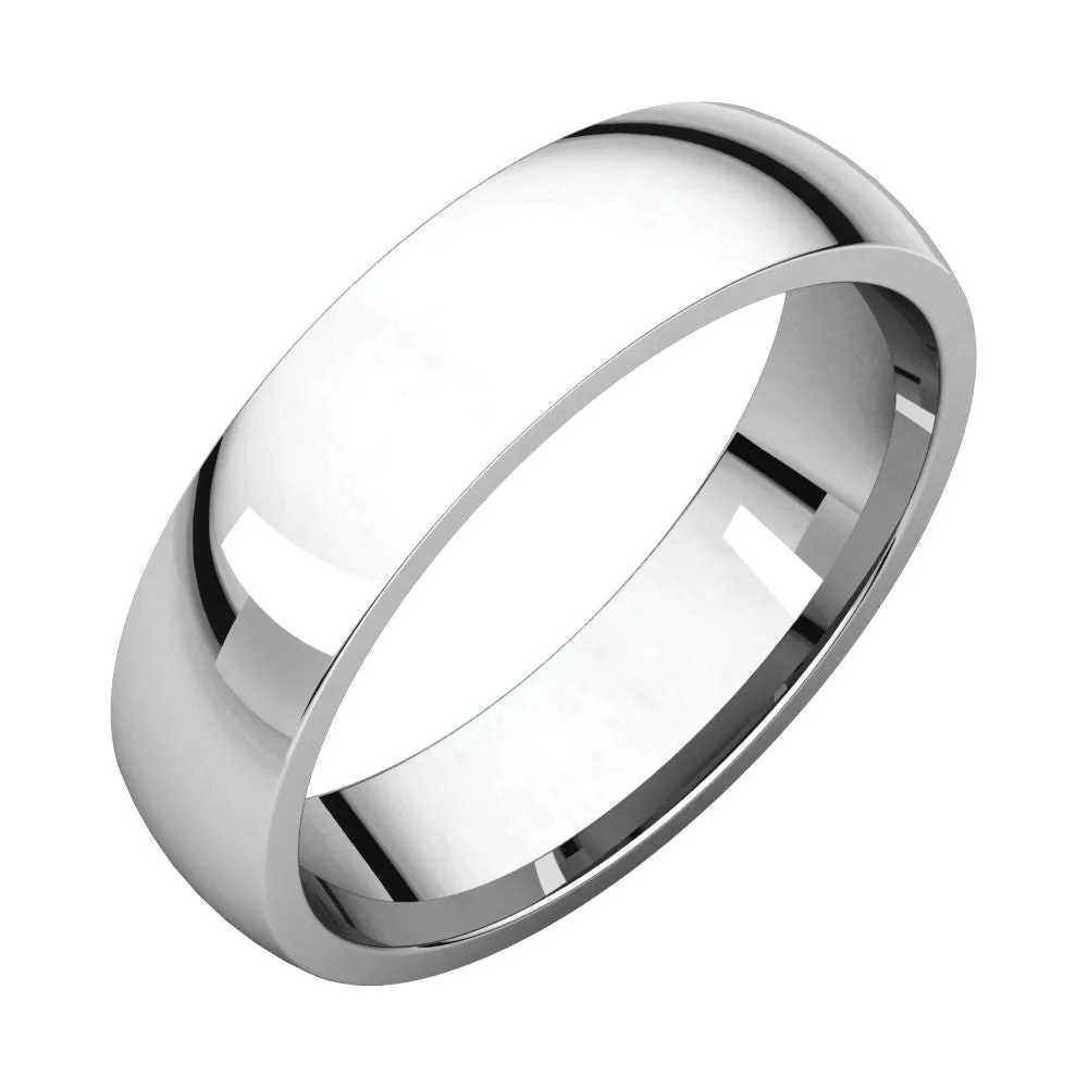 Palladium 5mm Light Comfort Fit Band, Size 10