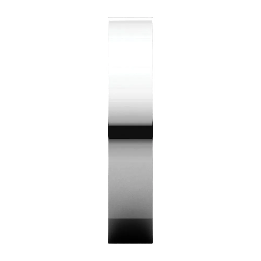 Palladium 5mm Square Comfort Fit Band, Size 10