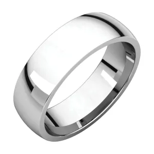 Palladium 6mm Light Comfort Fit Band, Size 8.5