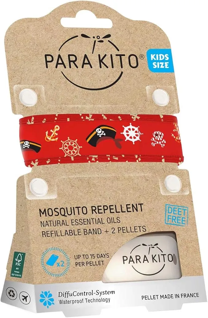PARA'KITO Bracelets for Kids | Spray Alternative | Waterproof, Outdoor Wristband | Hiking, Trekking & Camping Accessories (Caribbean)