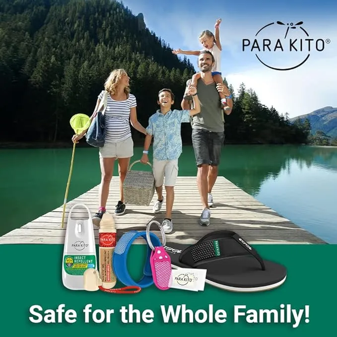 PARA'KITO Bug & Mosquito Bracelets for Kids | Mosquito Spray Alternative | Waterproof, Outdoor Insect Wristband w/Natural Essential Oils | Hiking, Trekking & Camping Accessories (Angel)