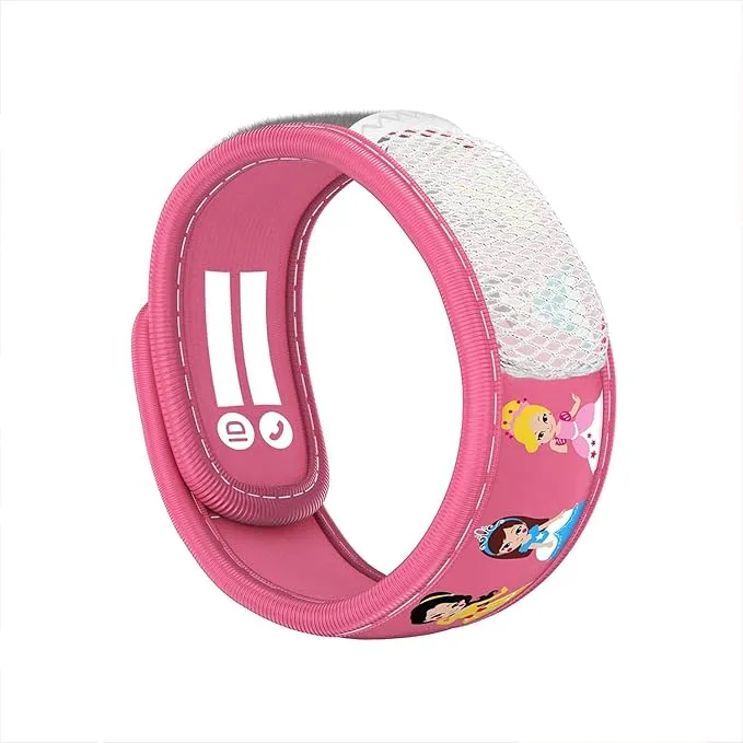 PARA'KITO Bug & Mosquito Bracelets for Kids | Mosquito Spray Alternative | Waterproof, Outdoor Insect Wristband w/Natural Essential Oils | Hiking, Trekking & Camping Accessories (Princess)