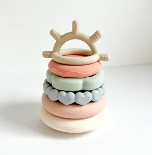 Pastel Sunrise Stacking Rings