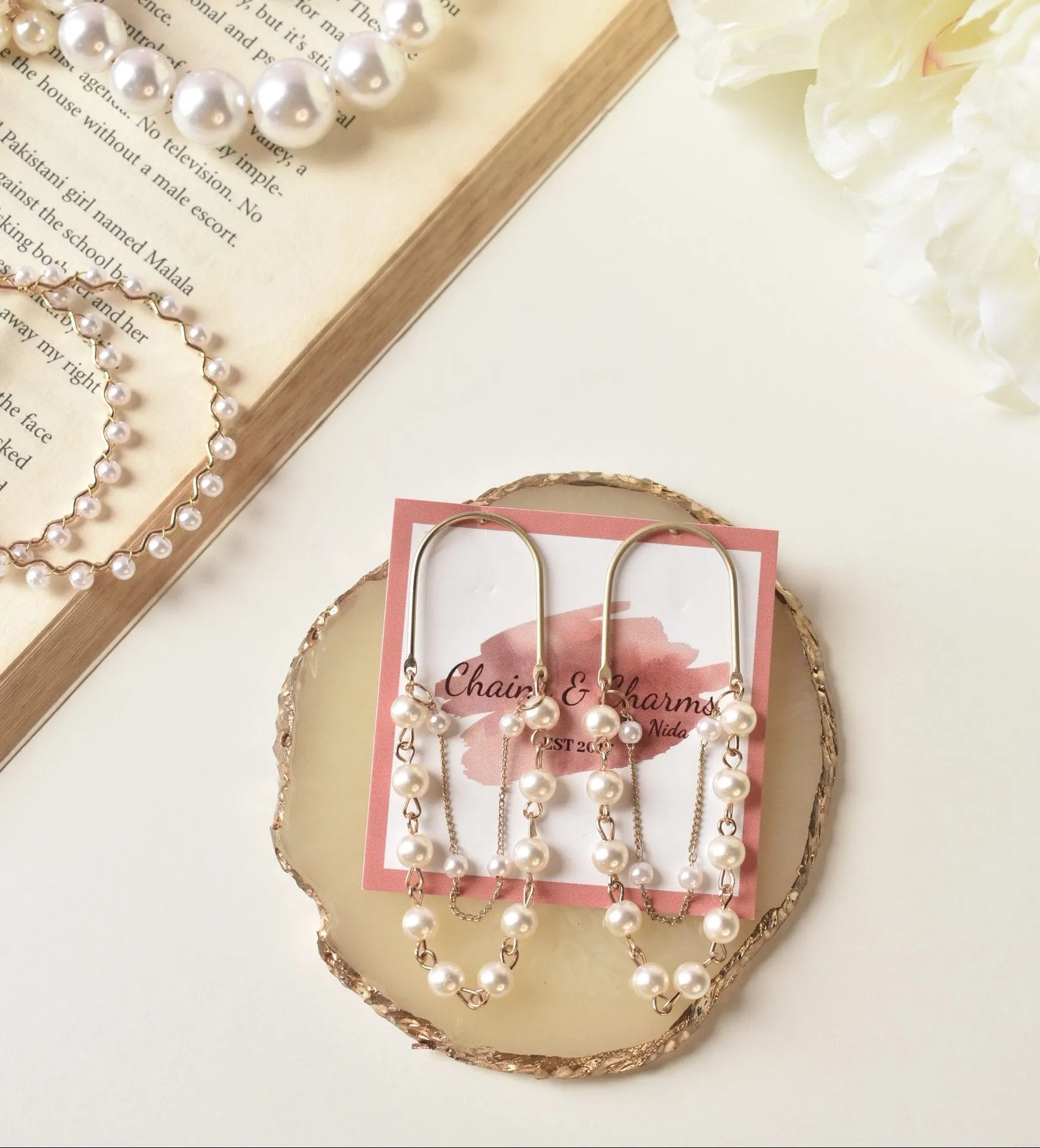 Pearlicious Drop Danglers