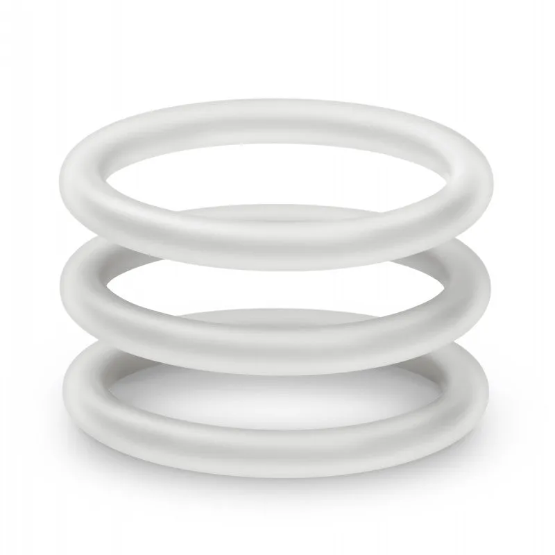 Performance - Vs3 Pure Premium Silicone  Cockrings - Large - White