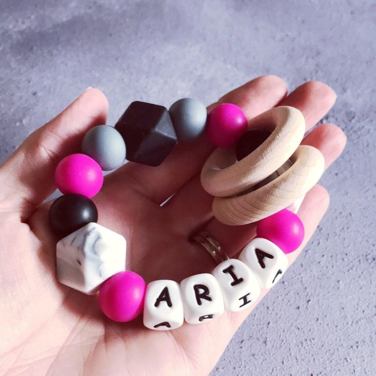 Personalised Silicone Teething Ring