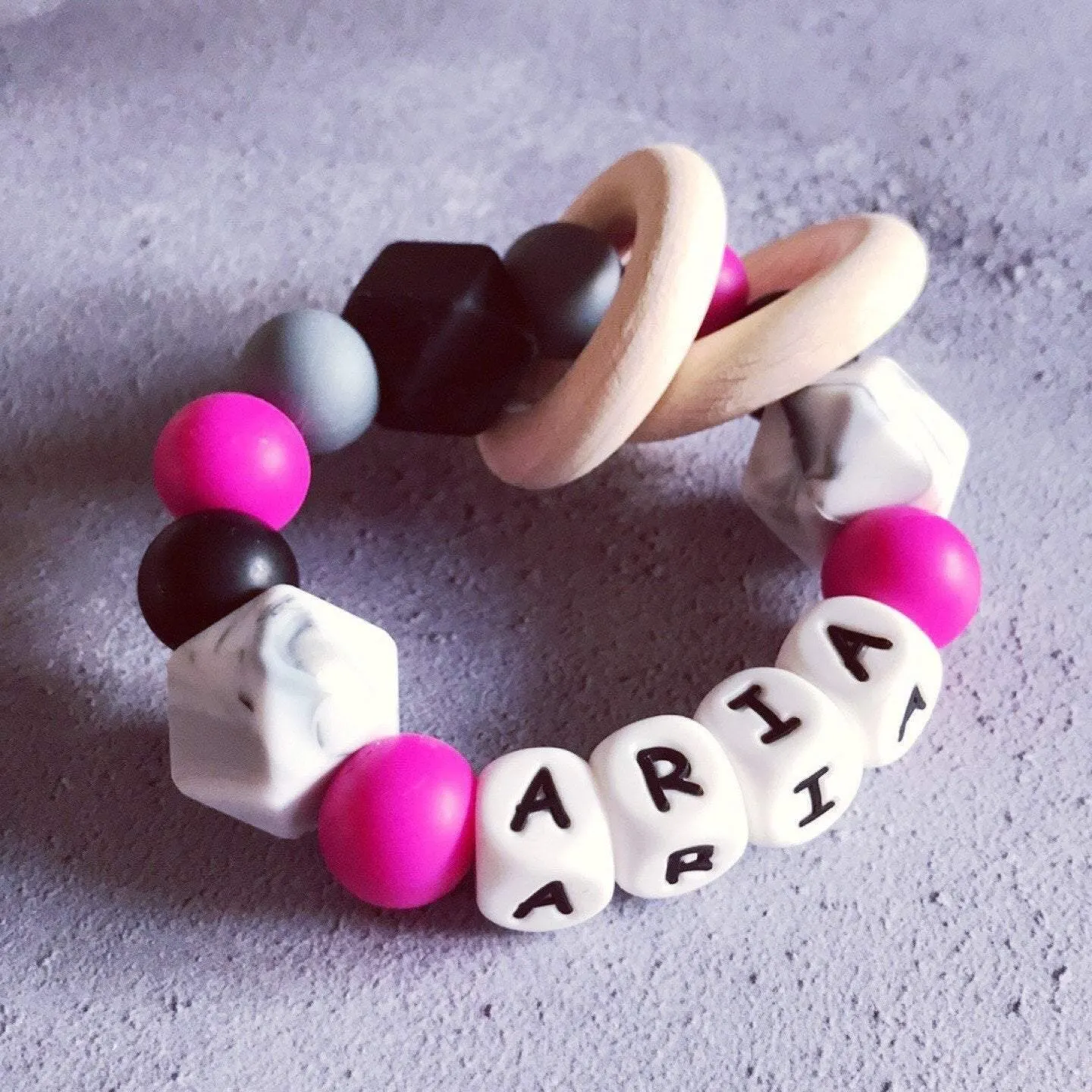Personalised Silicone Teething Ring
