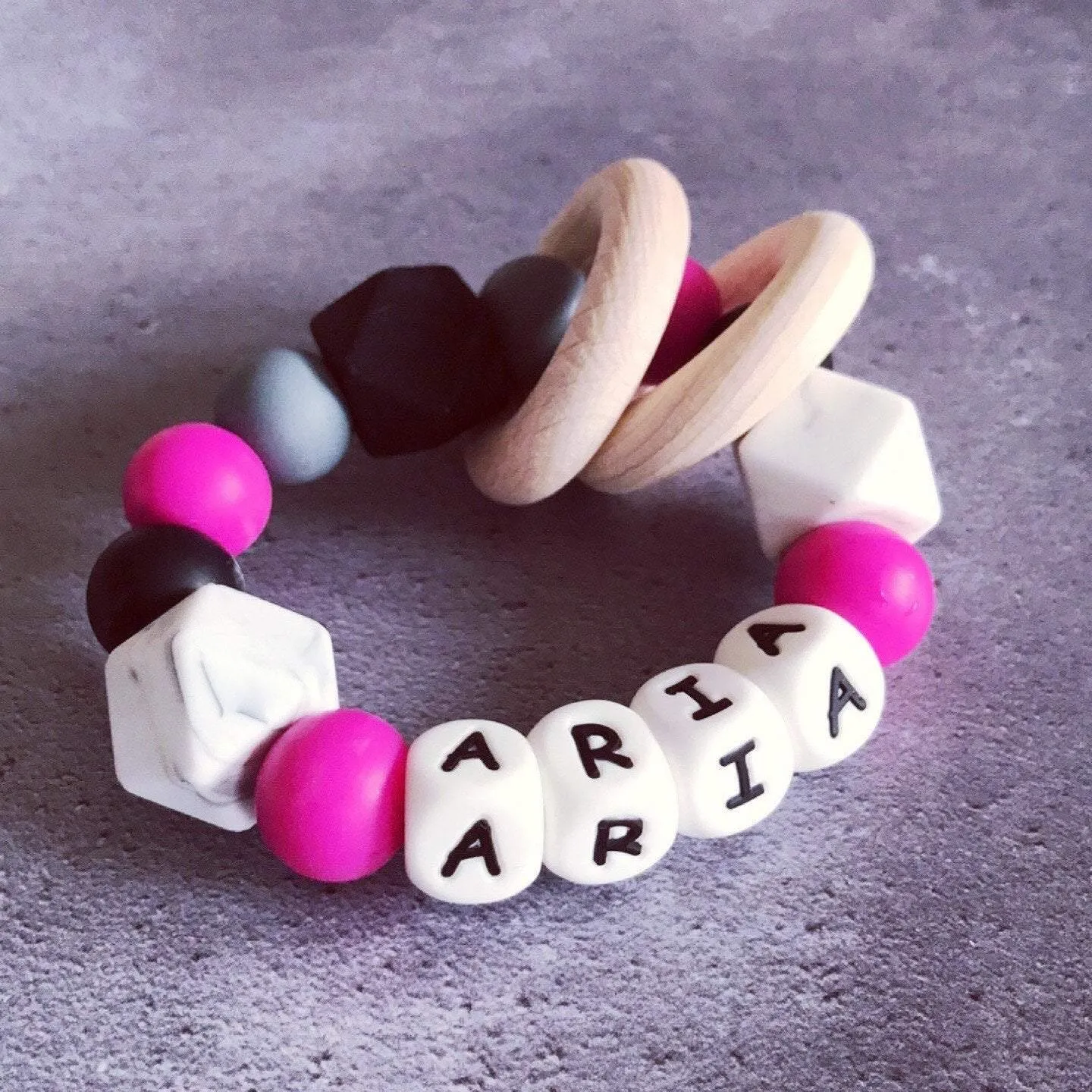 Personalised Silicone Teething Ring