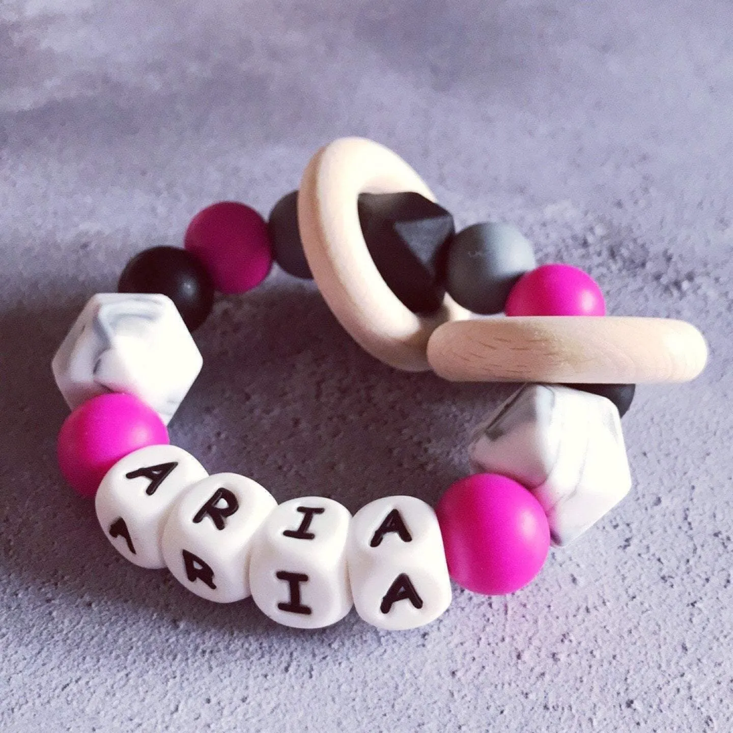 Personalised Silicone Teething Ring