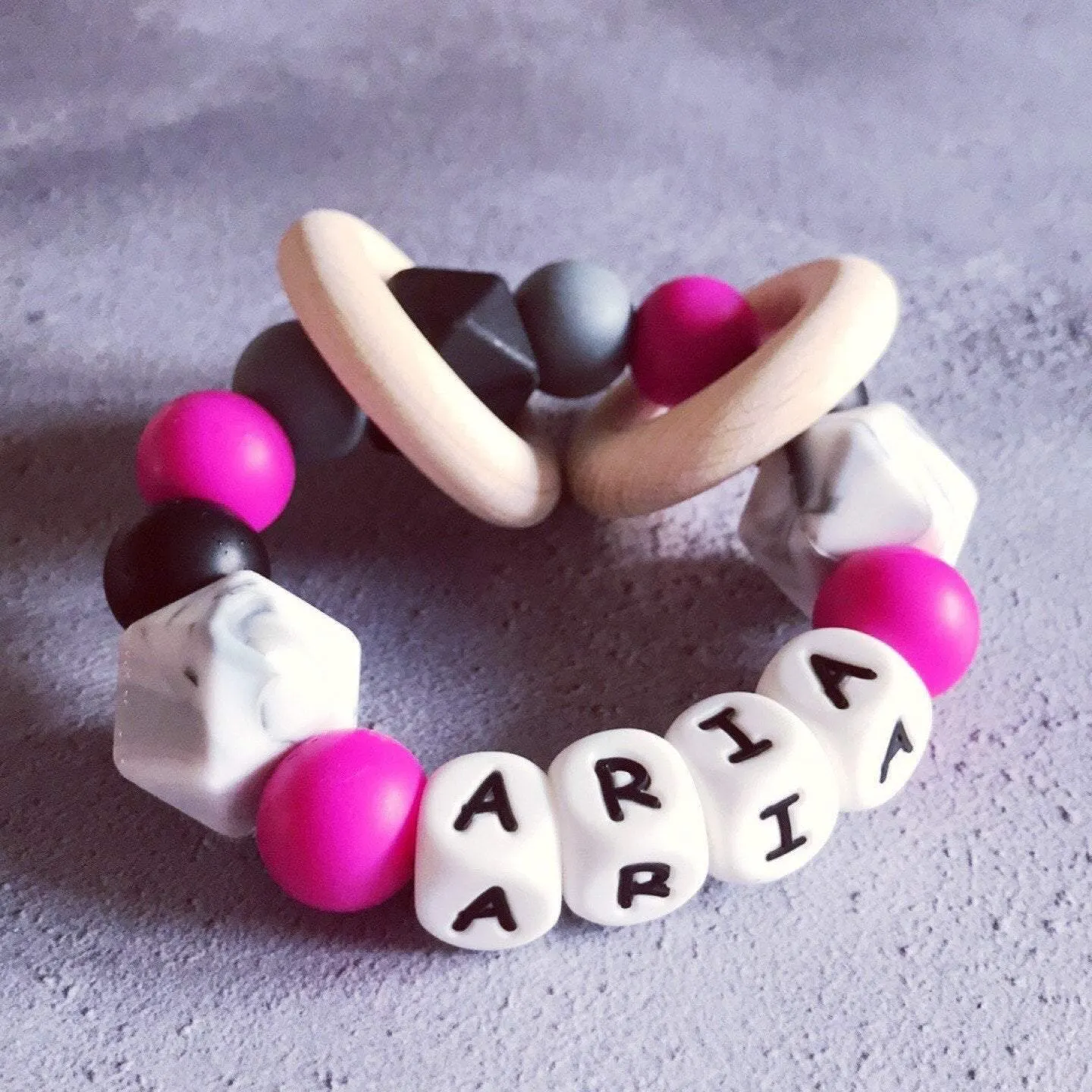 Personalised Silicone Teething Ring