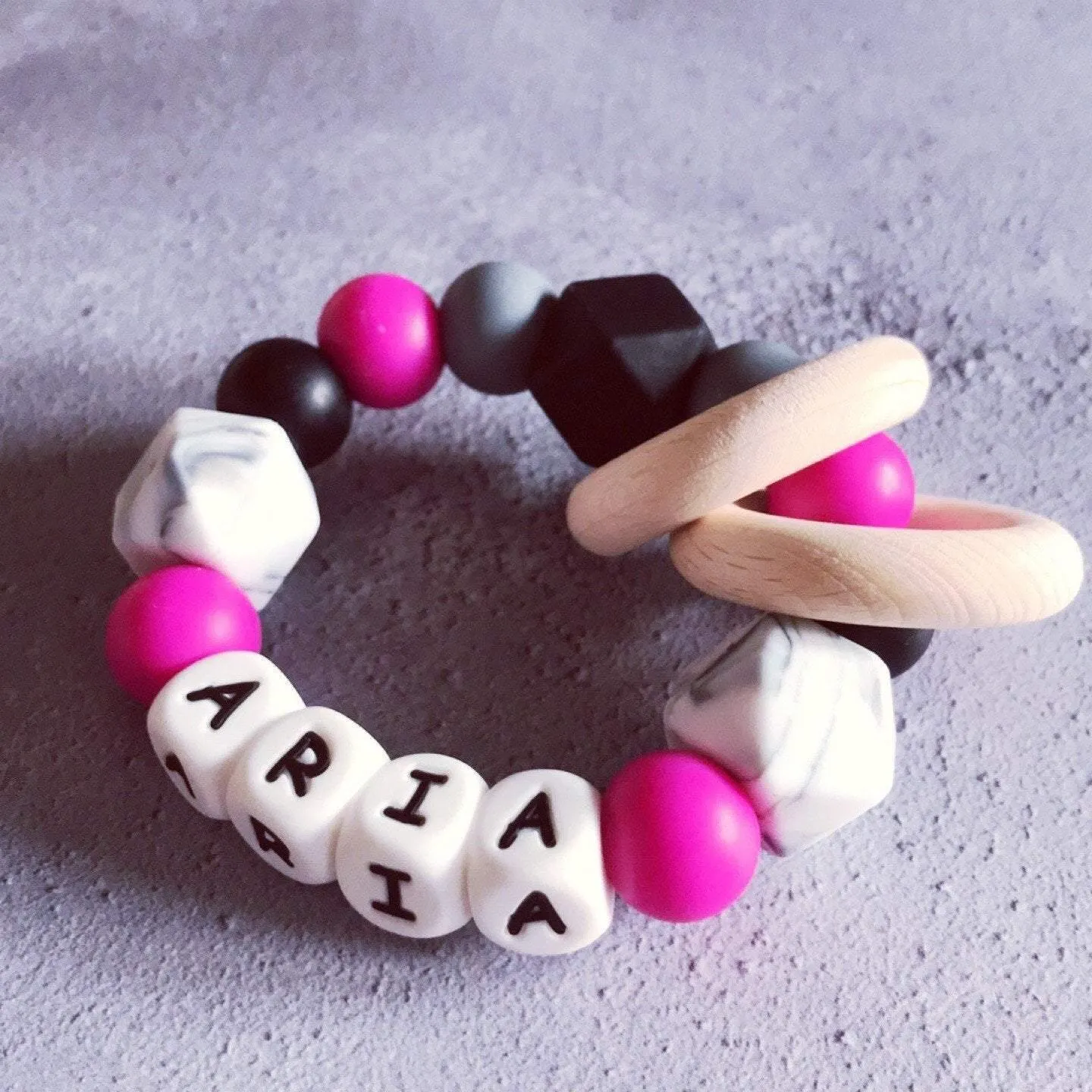 Personalised Silicone Teething Ring