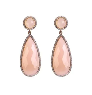 Pink Drop Earrings
