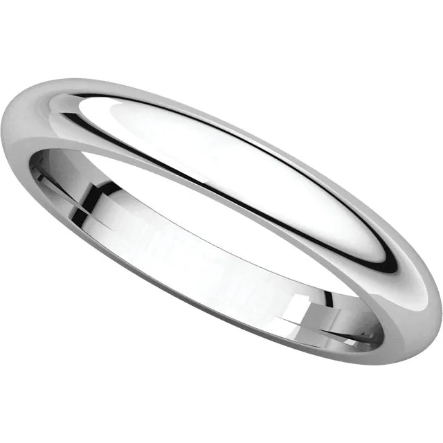 Platinum 3mm Comfort Fit Band, Size 4.5