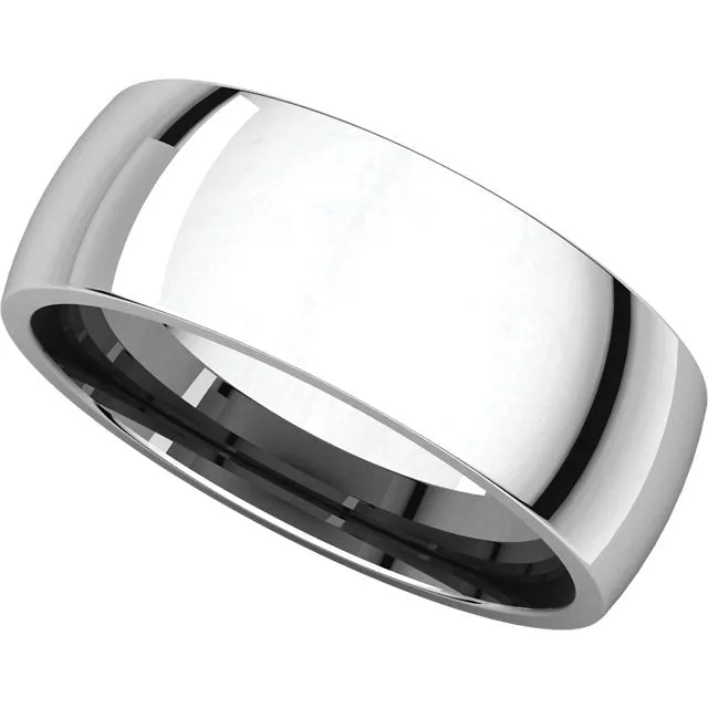 Platinum 7mm Light Comfort Fit Band, Size 11