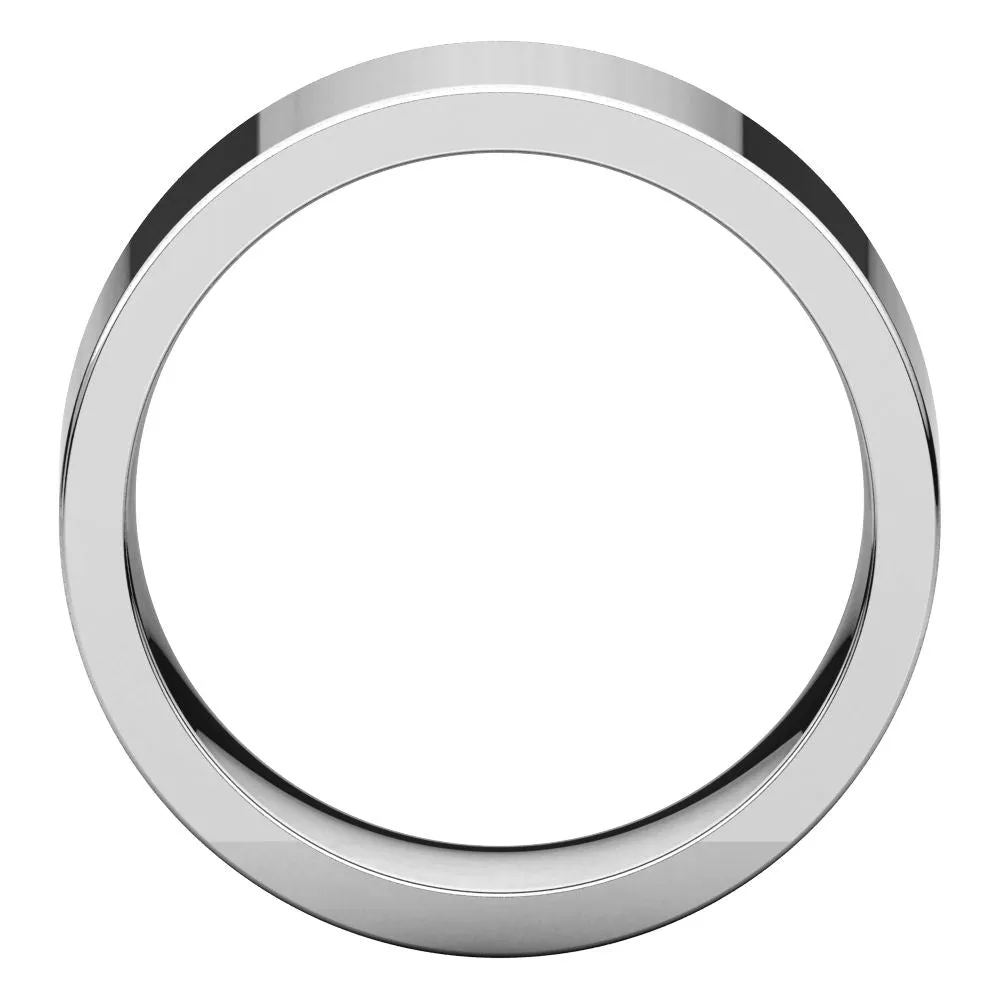 Platinum 8mm Flat Comfort Fit Band, Size 11