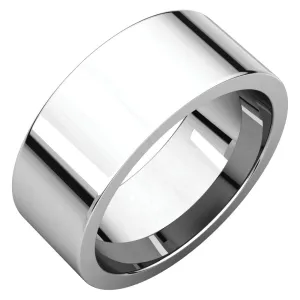 Platinum 8mm Flat Comfort Fit Band, Size 11