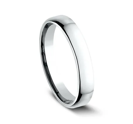 Platinum Euro Dome Comfort Fit 3.5 Wedding Band Ring