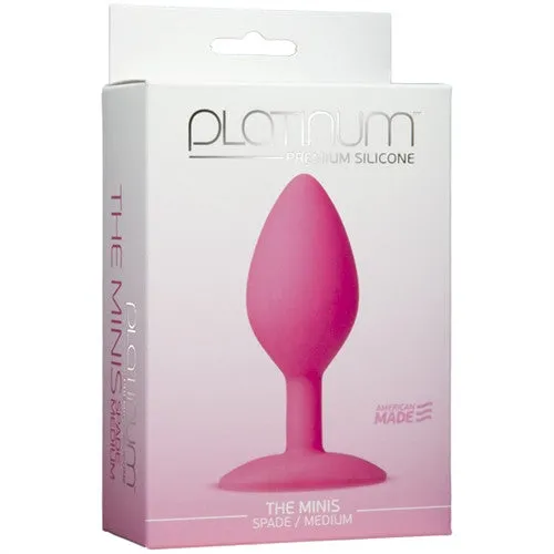 Platinum Premium Silicone - the Mini's - Spade Medium - Pink