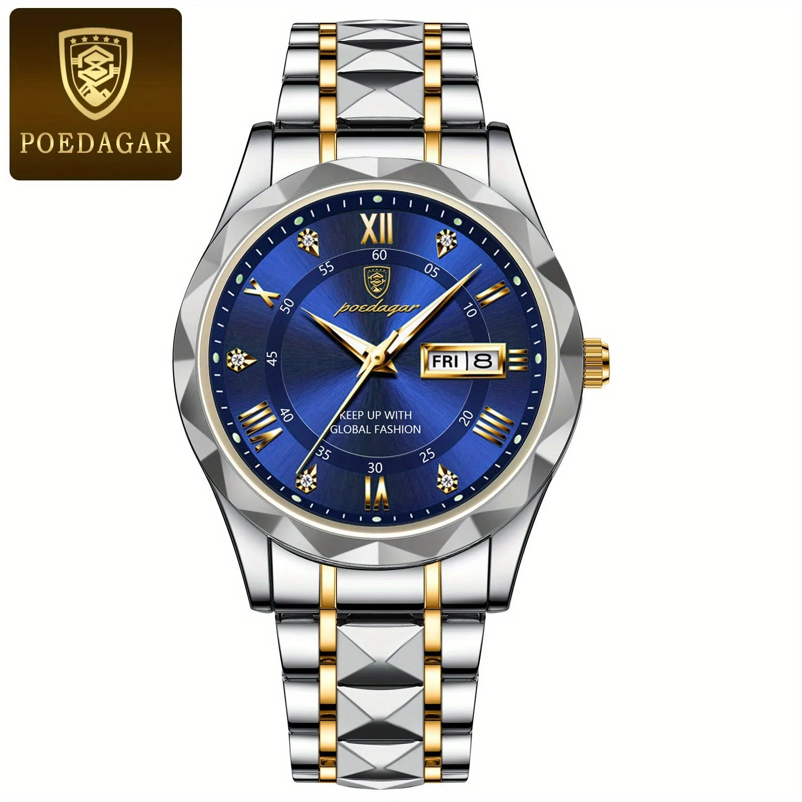 POEDAGAR Luxury Mens Quartz Watch