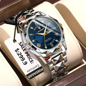 POEDAGAR Luxury Mens Quartz Watch