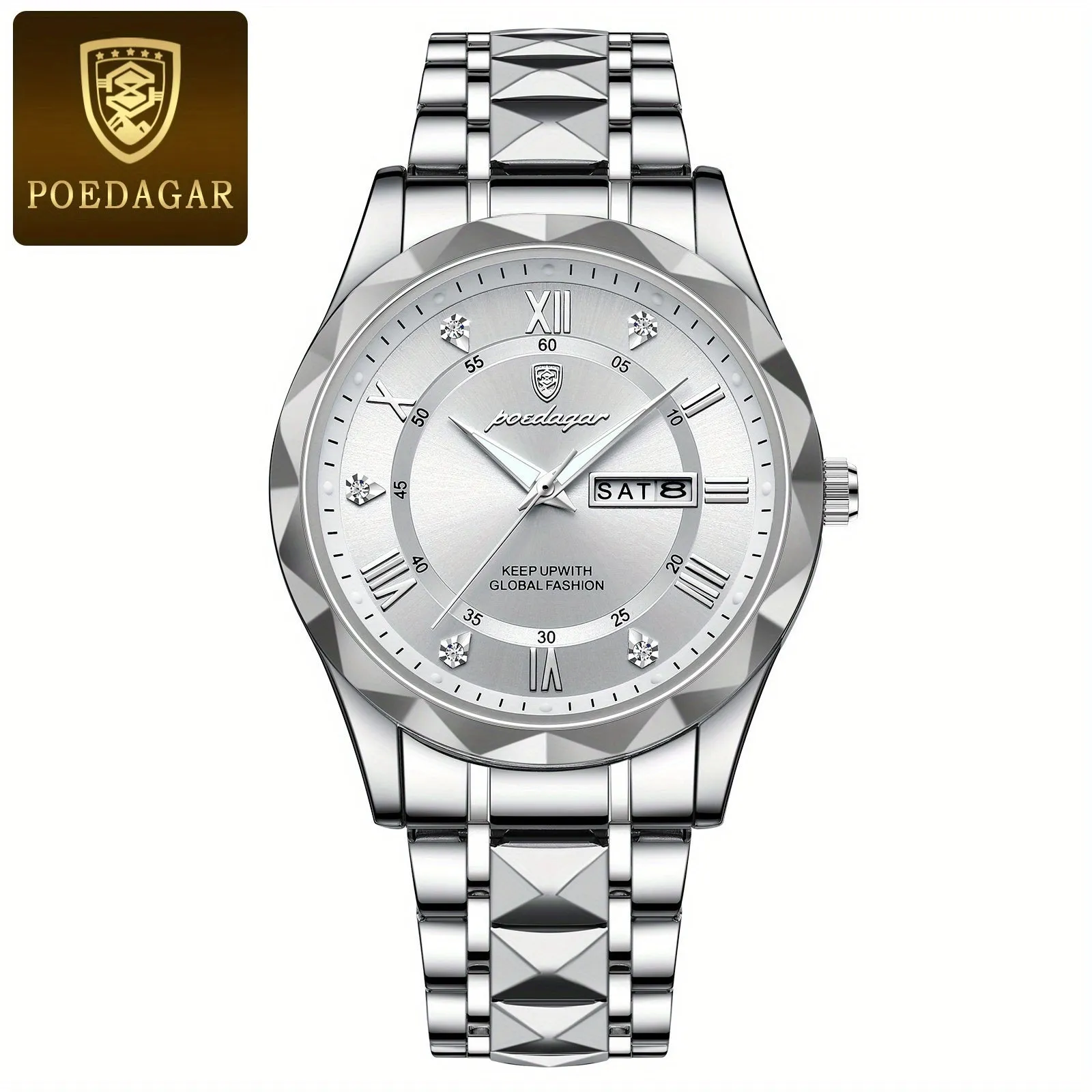 POEDAGAR Luxury Mens Quartz Watch