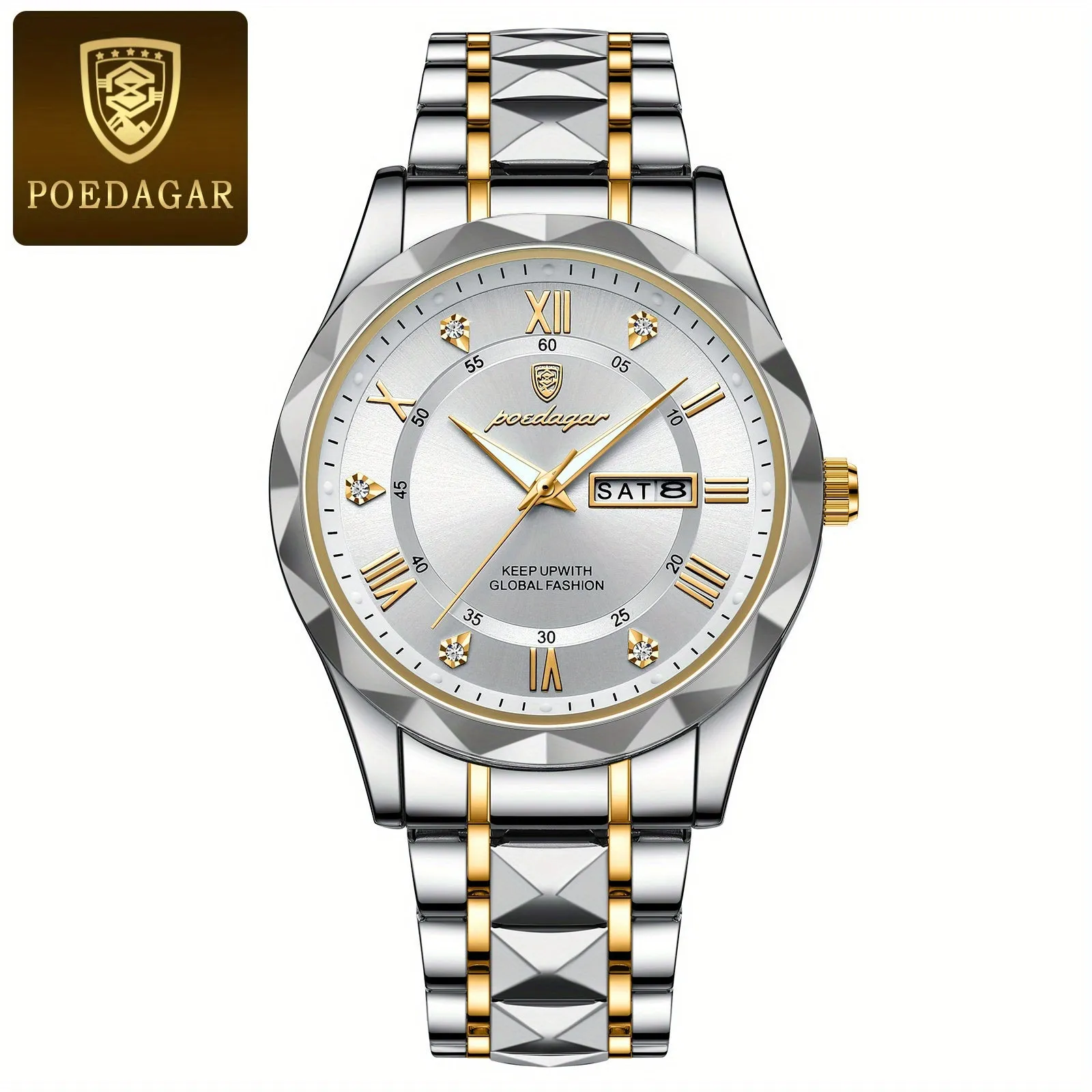 POEDAGAR Luxury Mens Quartz Watch