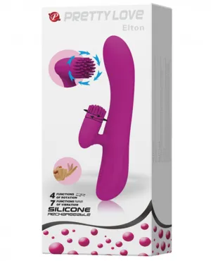 Pretty Love Elton Spinning Ticklers Rabbit - 11 Function - Fuchsia